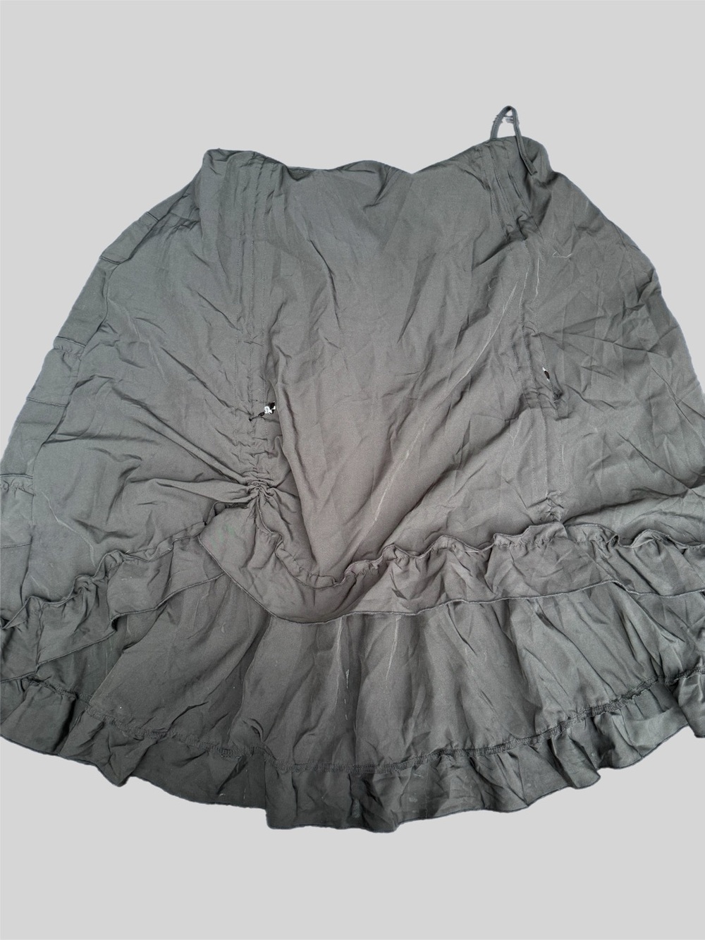 Women’s Ruffled A-Line Skirt - Black